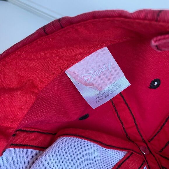 Disney‎ Mickey Mouse 28 Hat Baseball Cap Boys Adjustable Red Black - Picture 3 of 4